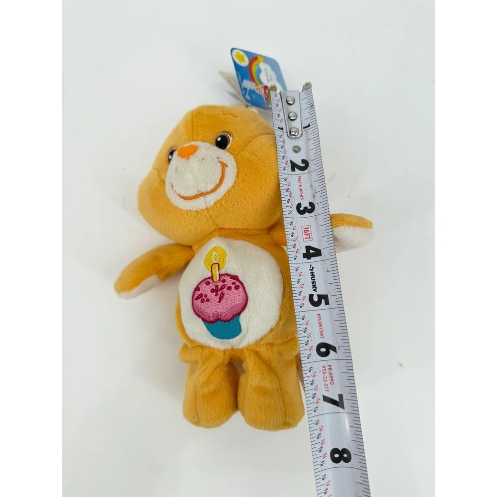 Care Bears 2002 Birthday Bear 20th Anniversary Plush Orange Cupcake Carlton Card